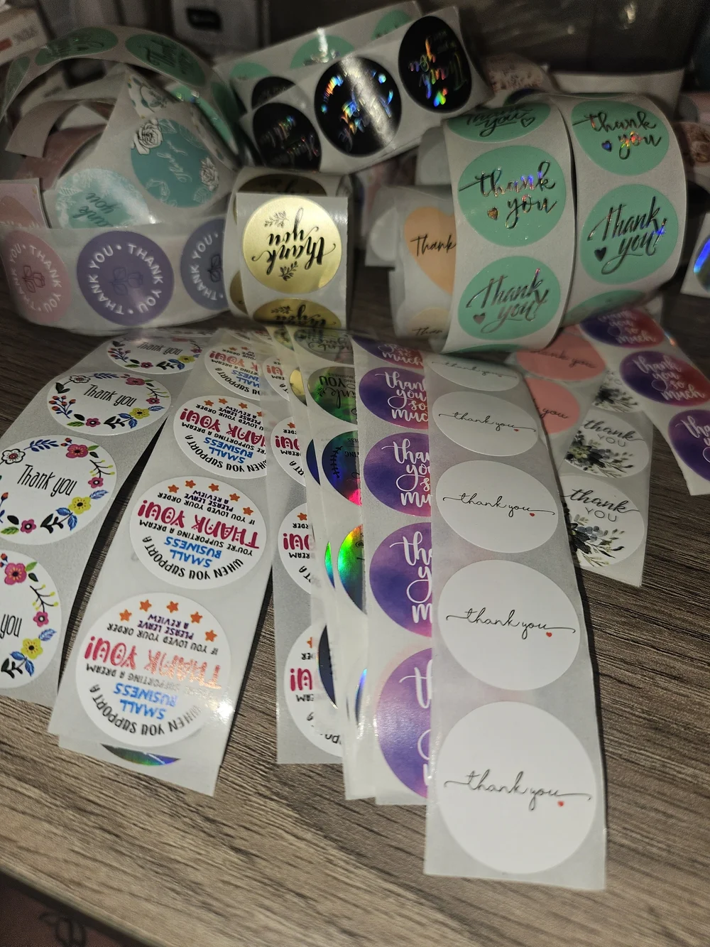 Thank You Sticker Assortment - Mystery (100) 1x1